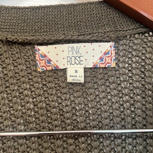 Pink Rose Woven Sweater - Women Small - Gently used - Picture 3 of 7